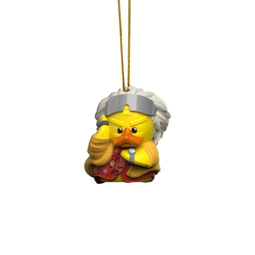 Gearhumans 3D Back To The Future Doc Brown Duck Custom Ornament 1 Gearhumans 3D Back To The Future Doc Brown Duck Custom Ornament