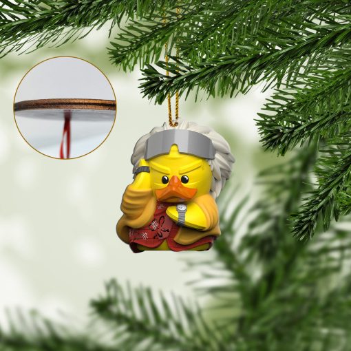 Gearhumans 3D Back To The Future Doc Brown Duck Custom Ornament 5 Gearhumans 3D Back To The Future Doc Brown Duck Custom Ornament - Image 5