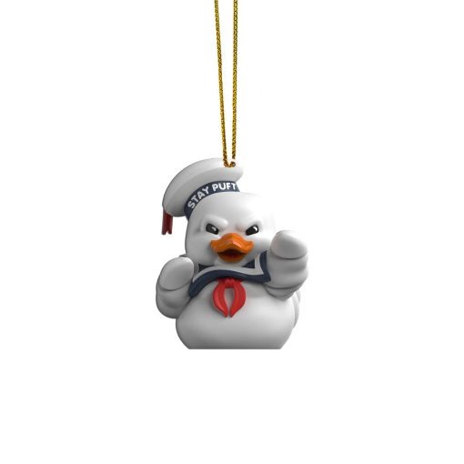 Gearhumans 3D Ghostbusters Stay Puft Marshmallow Duck Custom Christmas Ornament 1 Gearhumans 3D Ghostbusters Stay Puft Marshmallow Duck Custom Christmas Ornament
