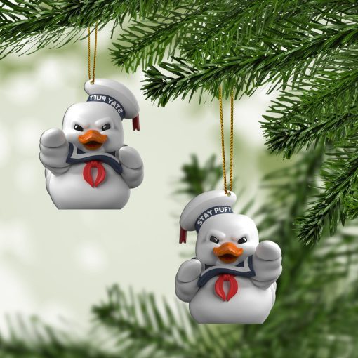Gearhumans 3D Ghostbusters Stay Puft Marshmallow Duck Custom Christmas Ornament 5 Gearhumans 3D Ghostbusters Stay Puft Marshmallow Duck Custom Christmas Ornament - Image 5