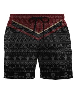 Gearhumans 3D S.T Picard 2020 Red Ugly Christmas Custom Men Short