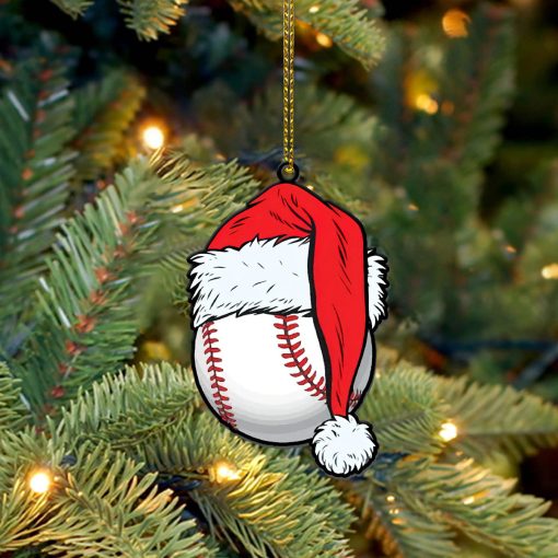 Gearhumans 3D Baseball Santa Christmas Custom Ornament 5 Gearhumans 3D Baseball Santa Christmas Custom Ornament - Image 5