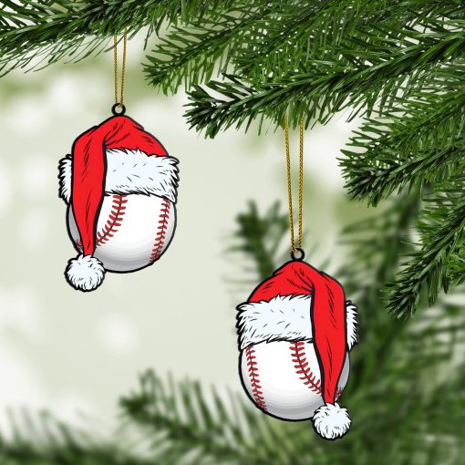 Gearhumans 3D Baseball Santa Christmas Custom Ornament 3 Gearhumans 3D Baseball Santa Christmas Custom Ornament - Image 3