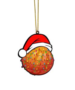 Gearhumans 3D Christmas Santa Hat Onion Fruit Christmas Custom Ornament