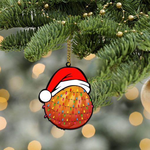 Gearhumans 3D Christmas Santa Hat Onion Fruit Christmas Custom Ornament 4 Gearhumans 3D Christmas Santa Hat Onion Fruit Christmas Custom Ornament - Image 4