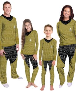 Gearhumans 3D S.T The Original Series 1966 1969 Yellow Ugly Christmas Custom Pajamas Set