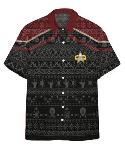 Gearhumans 3D S.T Picard 2020 Red Ugly Christmas Custom Hawaii Shirt