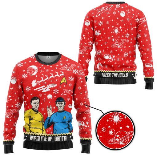 Gearhumans 3D S.T Beam Me Up Santa Custom Hoodie Tshirt Apparel 6 Gearhumans 3D S.T Beam Me Up Santa Custom Hoodie Tshirt Apparel - Image 6