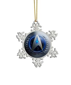 Gearhumans 3D S.T Snowflake Christmas Custom Ornament