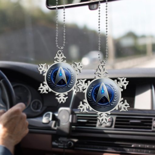 Gearhumans 3D S.T Snowflake Christmas Custom Ornament