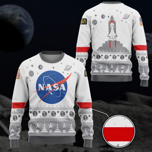Gearhumans 3D NASA Christmas Edition Custom Ugly Sweater - Image 5