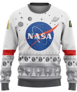 Gearhumans 3D NASA Christmas Edition Custom Ugly Sweater