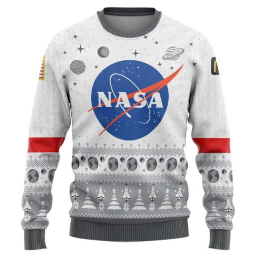 Gearhumans 3D NASA Christmas Edition Custom Ugly Sweater