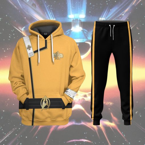 Gearhumans 3D S.T Wrath of Khan Starfleet Yellow Uniform Custom Ugly Long Sleeve - Image 9