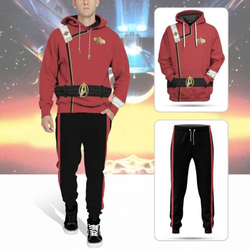 Gearhumans 3D S.T Wrath of Khan Starfleet Red Uniform Custom Ugly Long Sleeve 7 Gearhumans 3D S.T Wrath of Khan Starfleet Red Uniform Custom Ugly Long Sleeve - Image 6