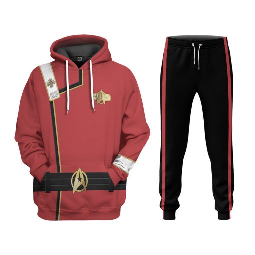 Gearhumans 3D S.T Wrath of Khan Starfleet Red Uniform Custom Ugly Long Sleeve 10 Gearhumans 3D S.T Wrath of Khan Starfleet Red Uniform Custom Ugly Long Sleeve - Image 9