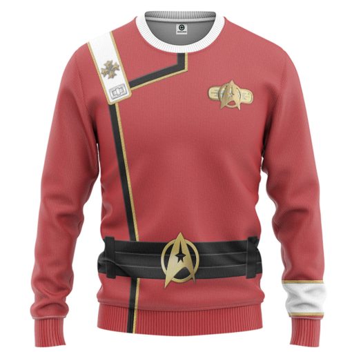 Gearhumans 3D S.T Wrath of Khan Starfleet Red Uniform Custom Ugly Long Sleeve 2 Gearhumans 3D S.T Wrath of Khan Starfleet Red Uniform Custom Ugly Long Sleeve