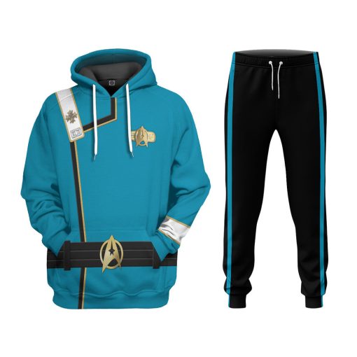 Gearhumans 3D S.T Wrath of Khan Starfleet Blue Uniform Custom Ugly Long Sleeve 8 Gearhumans 3D S.T Wrath of Khan Starfleet Blue Uniform Custom Ugly Long Sleeve - Image 7