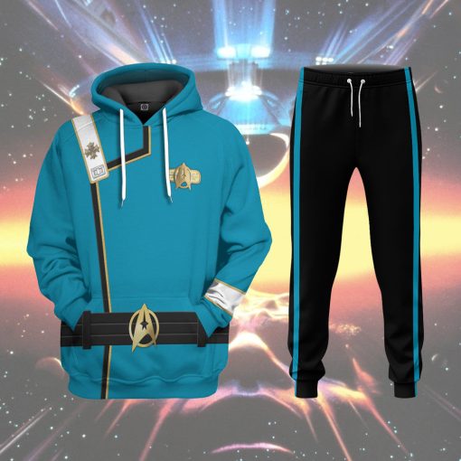 Gearhumans 3D S.T Wrath of Khan Starfleet Blue Uniform Custom Ugly Long Sleeve 10 Gearhumans 3D S.T Wrath of Khan Starfleet Blue Uniform Custom Ugly Long Sleeve - Image 9