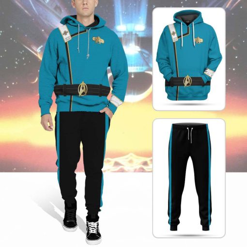 Gearhumans 3D S.T Wrath of Khan Starfleet Blue Uniform Custom Ugly Long Sleeve 11 Gearhumans 3D S.T Wrath of Khan Starfleet Blue Uniform Custom Ugly Long Sleeve - Image 10