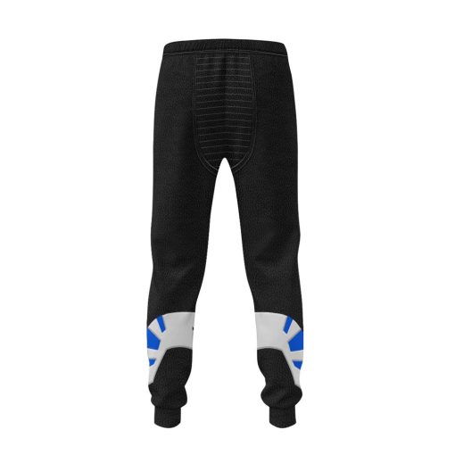 Gearhumans 3D Psycho Rangers Blue Psycho Costume Sweatpants