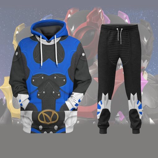 Gearhumans 3D Psycho Rangers Blue Psycho Costume Sweatpants