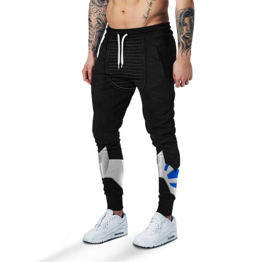 Gearhumans 3D Psycho Rangers Blue Psycho Costume Sweatpants