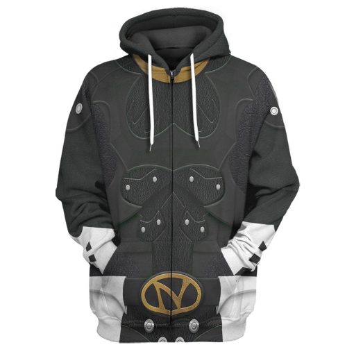 Gearhumans 3D Psycho Rangers Black Psycho Costume Custom Hoodie Tshirt Apparel