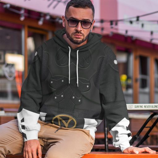 Gearhumans 3D Psycho Rangers Black Psycho Costume Custom Hoodie Tshirt Apparel