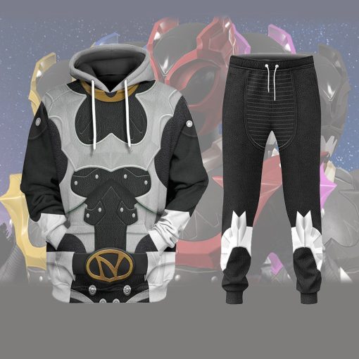 Gearhumans 3D Psycho Rangers Black Psycho Costume Sweatpants - Image 6