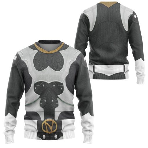 Gearhumans 3D Psycho Rangers Silver Psycho Costume Custom Hoodie Tshirt Apparel