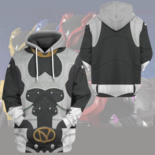 Gearhumans 3D Psycho Rangers Silver Psycho Costume Custom Hoodie Tshirt Apparel