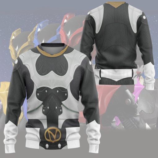 Gearhumans 3D Psycho Rangers Silver Psycho Costume Custom Hoodie Tshirt Apparel