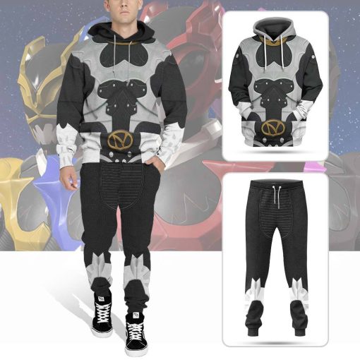 Gearhumans 3D Psycho Rangers Silver Psycho Costume Sweatpants - Image 4