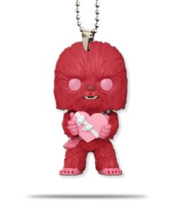 Gearhumans 3D S.W Yoda Cupid Chewbaca Happy Valentines Day Custom Car Hanging