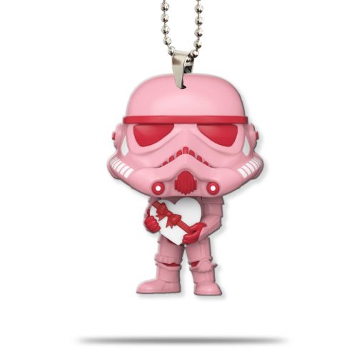 Gearhumans 3D S.W Stormtroper Happy Valentines Day Custom Car Hanging