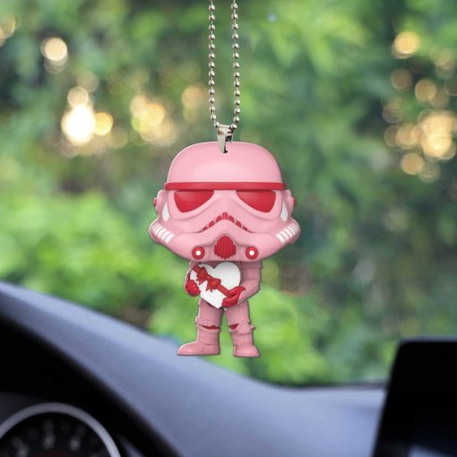 Gearhumans 3D S.W Stormtroper Happy Valentines Day Custom Car Hanging - Image 3