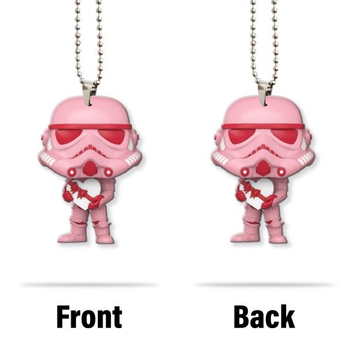 Gearhumans 3D S.W Stormtroper Happy Valentines Day Custom Car Hanging - Image 2