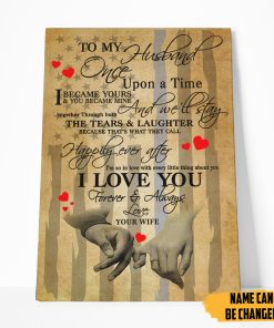 Gearhumans 3D To My Police Husband Custom Name Canvas