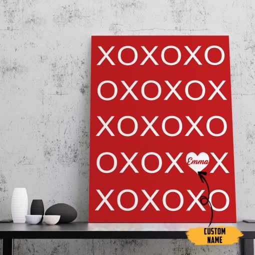 Gearhumans 3D XOXO Custom Name Canvas - Image 5