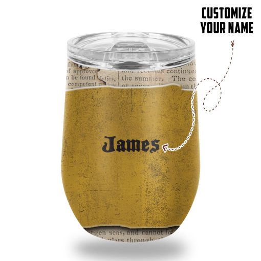 Gearhumans 3D HP Hufflepuff Custom Name Tumbler