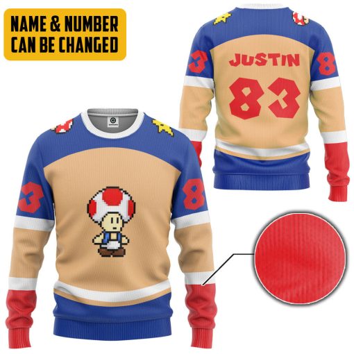 Gearhumans 3D Toad Sports Custom Name Custom Number Hoodie Tshirt Apparel