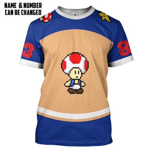 Gearhumans 3D Toad Sports Custom Name Custom Number Hoodie Tshirt Apparel