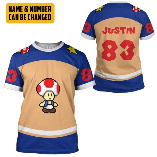 Gearhumans 3D Toad Sports Custom Name Custom Number Hoodie Tshirt Apparel