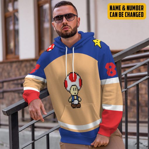 Gearhumans 3D Toad Sports Custom Name Custom Number Hoodie Tshirt Apparel