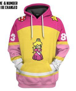 Gearhumans 3D Princess Peach Sports Custom Name Custom Number Hoodie Tshirt Apparel