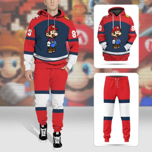Gearhumans 3D Mario Sports Custom Sweatpants
