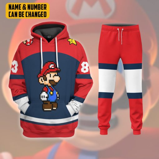 Gearhumans 3D Mario Sports Custom Sweatpants