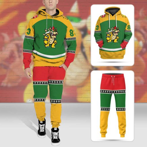 Gearhumans 3D Bowser Sports Custom Name Custom Number Custom Hoodie Tshirt Apparel - Image 12