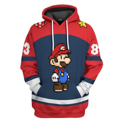 Gearhumans 3D Mario Sports Custom Name Custom Number Hoodie Tshirt Apparel - Image 19